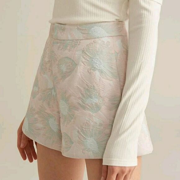 RELAXED FIT JACQUARD SHORTS - Picture 7 of 8